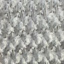 Swirl Rosebud Faux Fur Fabric - 100 Percent Polyester Faux Fur Fabric, Rose Pattern, 60" Width, 11 MM Pile Length (1 Yard)