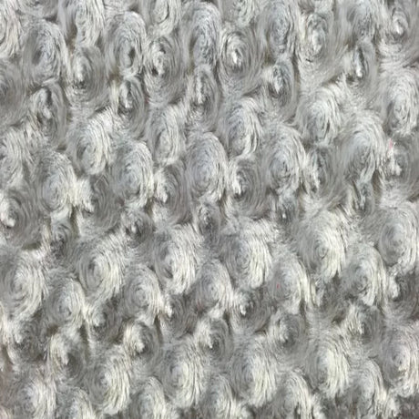 Faux Fur Fabric Swirl Rosebud 60" Wide