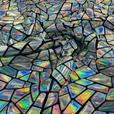 Stretch Velvet Metallic Foil Fabric