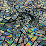 Stretch Velvet Metallic Foil Fabric