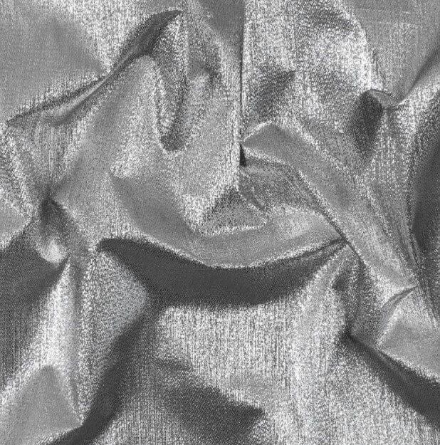Metallic Lame Metallic Satin Lame Polyester Fabric - Gold And Silver Satin Woven, 60" Width (1 Yard)