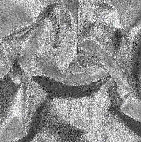 Metallic Lame Metallic Satin Lame Polyester Fabric - Gold And Silver Satin Woven, 60" Width (1 Yard)
