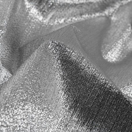 Metallic Lame Metallic Satin Lame Polyester Fabric - Gold And Silver Satin Woven, 60" Width (1 Yard)