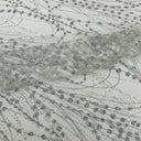 Galaxy Glitter Design Mesh Lace Polyester Fabric - Glitter Galaxy Pattern, 52-54" Width (1 Yard)