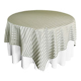 Square Striped Jacquard Table Overlay 240GSM Polyester
