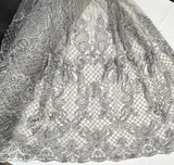 Beaded Embroidered Lace Mesh