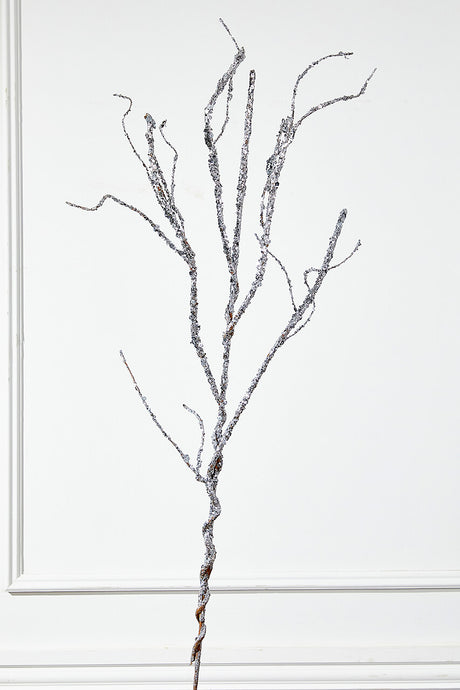 43” Silver Sequin Branch