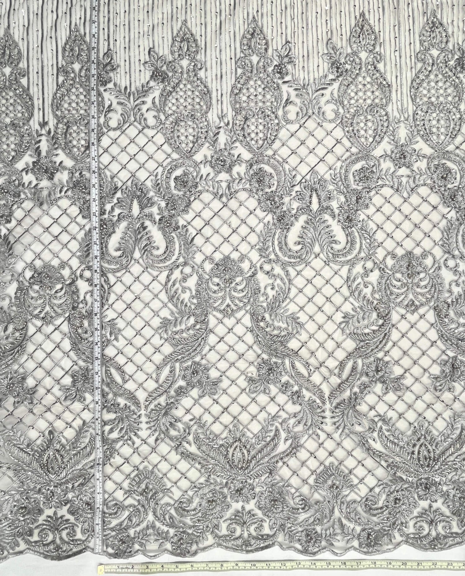 Beaded Embroidered Lace Mesh