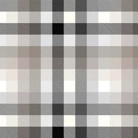 Polyester Cuddle Fabric Taupe Gray Plaid