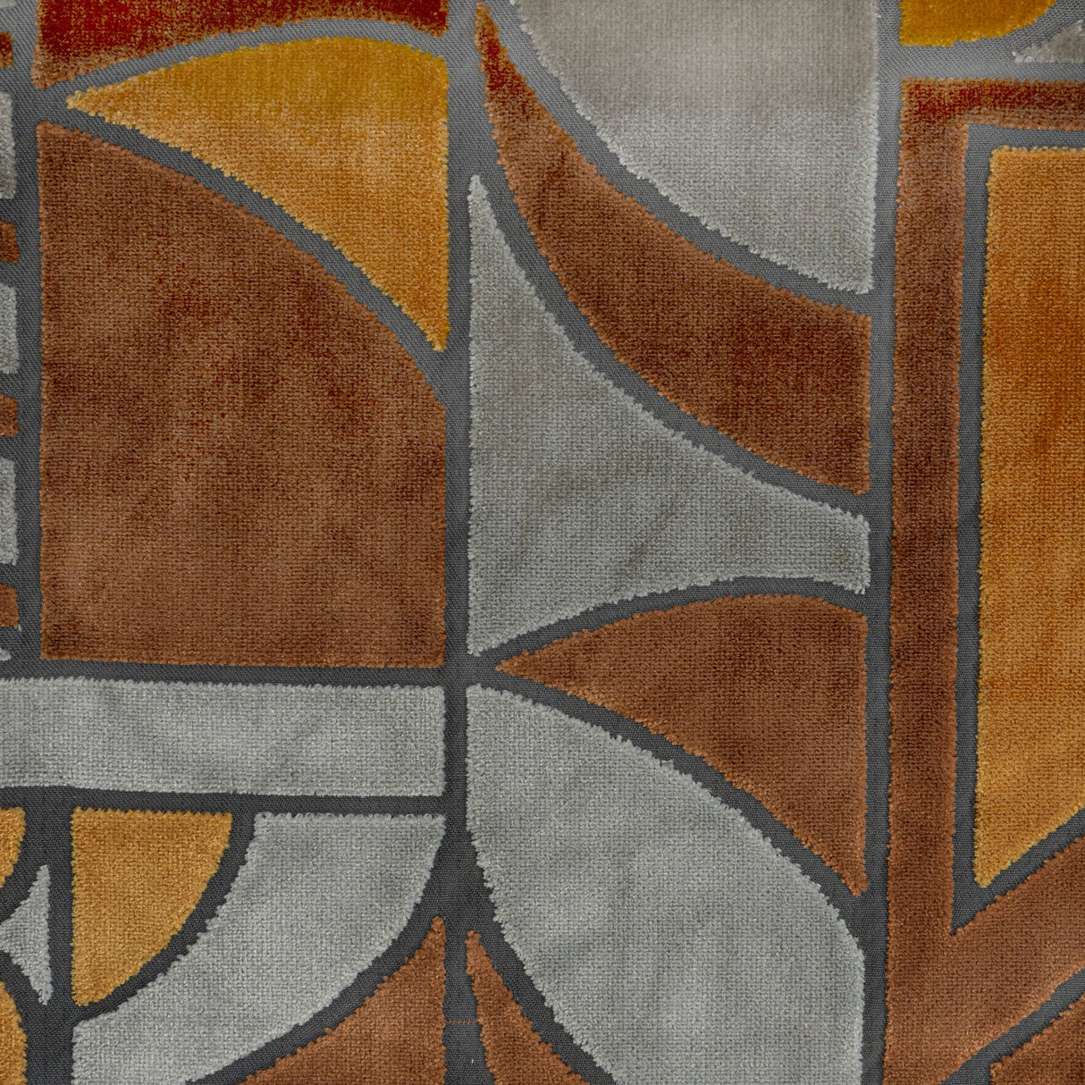Cut Velvet Upholstery Fabric Sinatra Geometric 55"