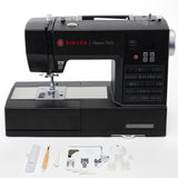 SINGER Heavy Duty 6600C Sterling Sewing Machine - Computerized Heavy Duty Sewing Machine, 215 Stitch Applications, 6.4" Throat Space, Silver (1 Unit)
