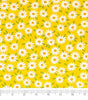 Quilting Cotton Singer Daisys On Yellow 100% Cotton Fabric