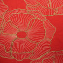 Linen Jacquard Floral Embroidery Fabric