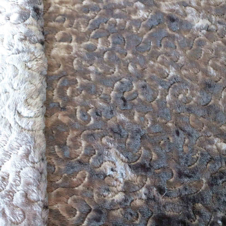 Metallic Panne Velvet Embroidered Fabric