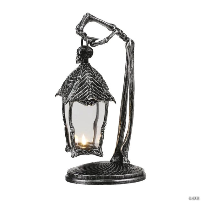 Skeleton Crew Hanging Lantern Plastic Halloween Decoration