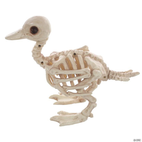 Skeleton Duck Bonez Halloween Decoration Prop for Yard Display, showing a detailed skeletal bone design