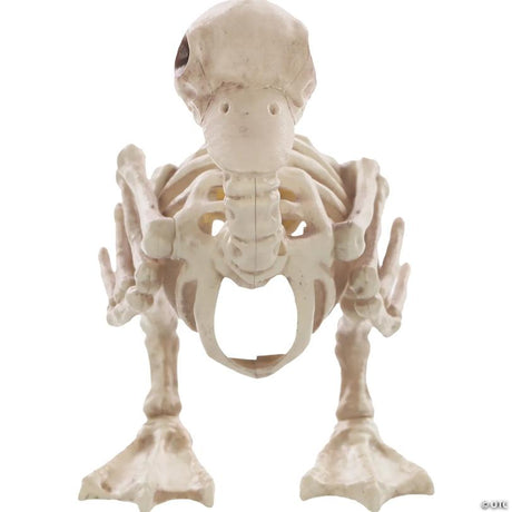 Skeleton Duck Bonez Halloween Decoration Prop for Yard Display, showing a detailed skeletal bone design