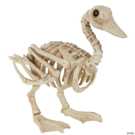 Skeleton Duck Bonez Halloween Decoration Prop for Yard Display, showing a detailed skeletal bone design