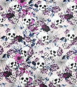 Quilting Cotton Skulls and Lace Halloween Fabric