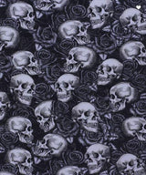 Quilting Cotton Skulls N Roses Halloween 100% Cotton Timeless Treasures