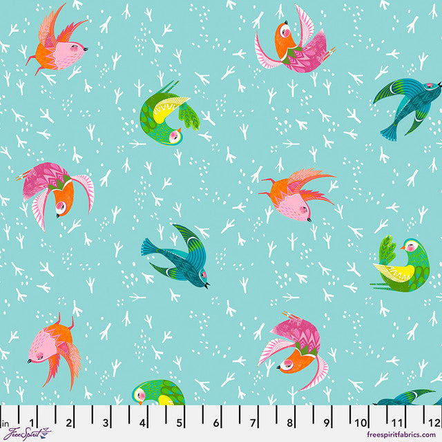 Cotton Print Sky Give It to the Wind Fabric 44/45"