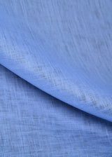 1 Yard Sky Blue Linen Fabric Softened Lightweight Solid 58 Inches Wide for Clothing and Crafts