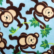 Monkey Vines Anti Pill Fleece Fabric,