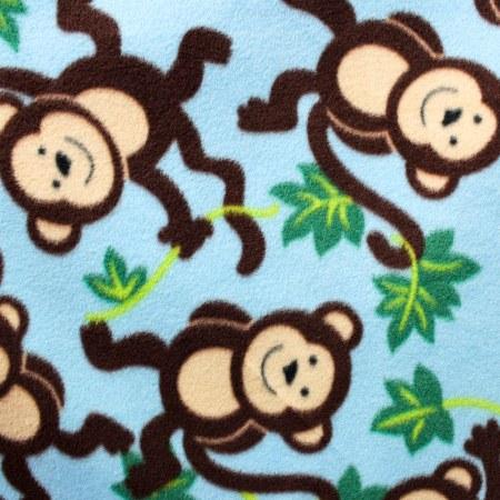 Monkey Vines Anti Pill Fleece Fabric,