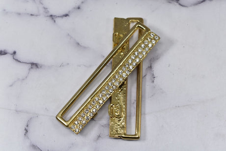 Rhinestone Connector Golden Sparkling 3 Inch