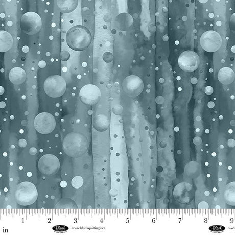 Cotton Wideback Fabric Slate Bubble Pops 108"