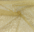 Tricot W/Gold 3J362 Swirl Gold Nylon Fabric - Swirl Gold, 58/60" Width (1 Yard)