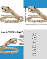 12 1/4" Slithering Snake Plastic Skeleton Halloween Decoration