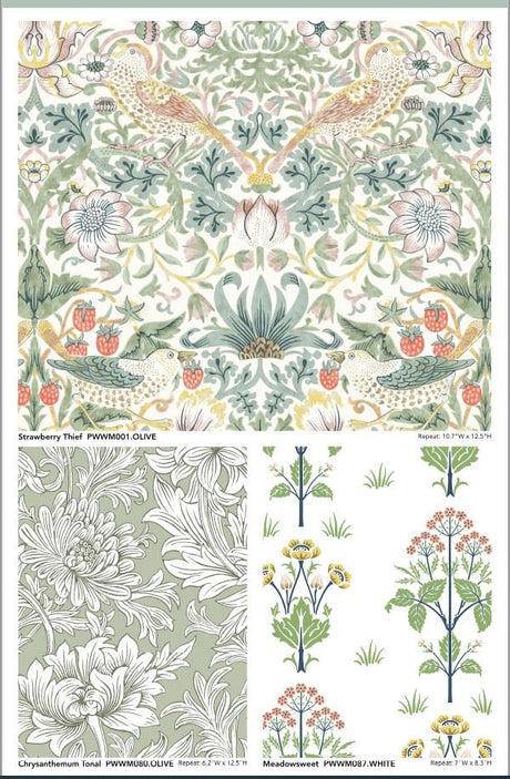 Quilting Cotton Small Pimpernel Blush Leicester Collection by Original Morris & Co