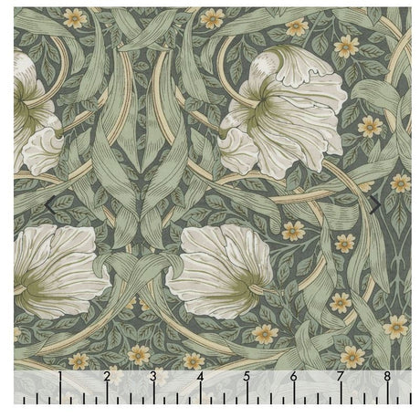 Quilting Cotton Small Pimpernel Olive Leicester Collection William Morris
