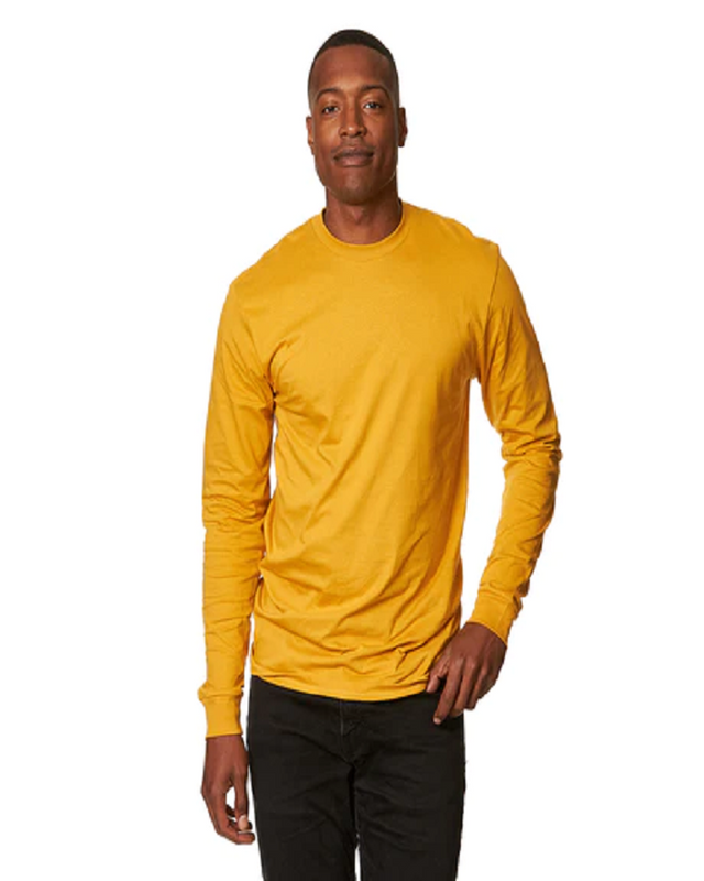Lucky Friends 1501 Cotton Long Sleeve Shirt - Mustard, Solid Color (1 Piece)