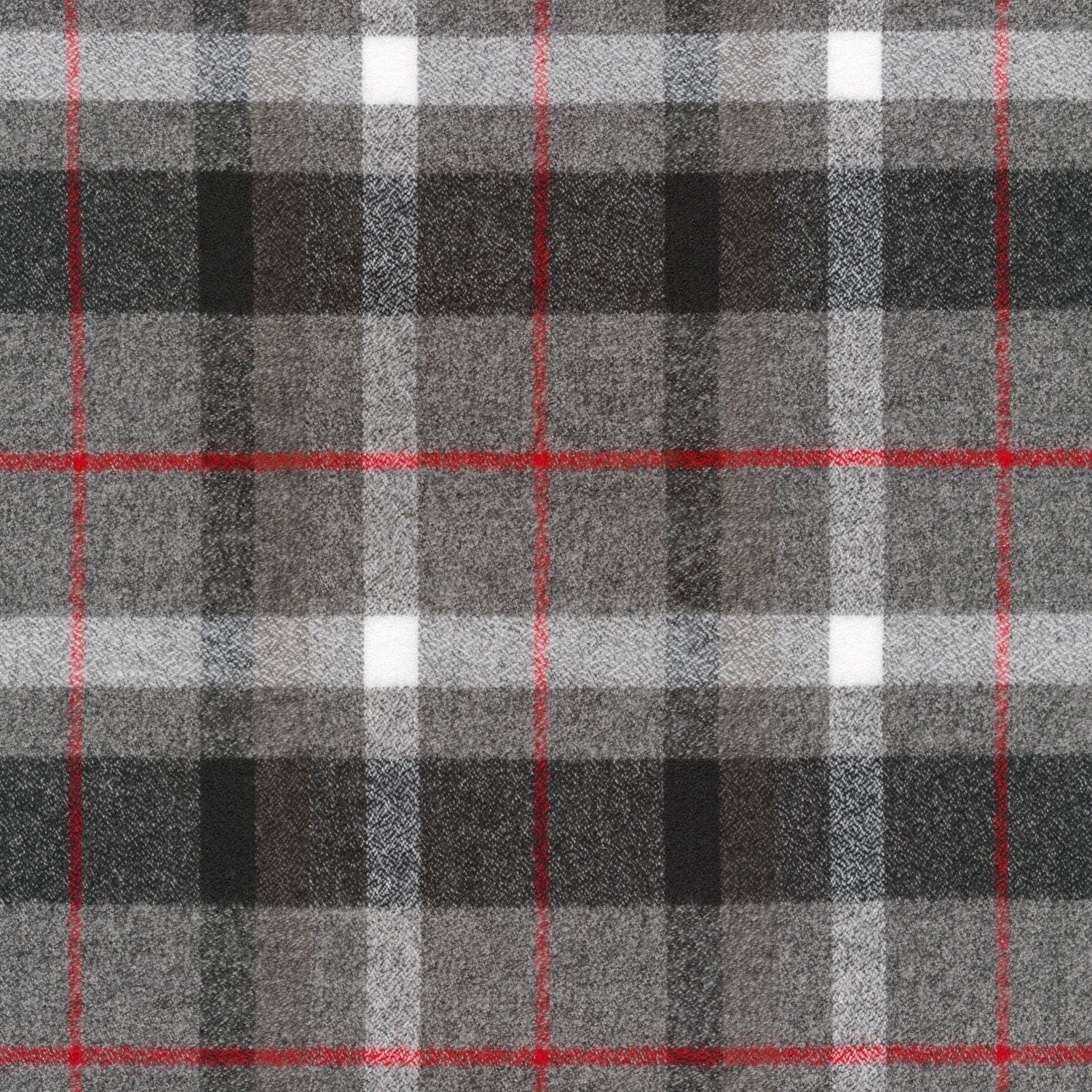Flannel Fabric Smoke Mammoth Medium Weight Robert Kaufman