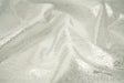 Metallic Brocade Snow Storm Fabric