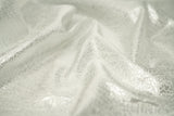 Metallic Brocade Snow Storm Fabric