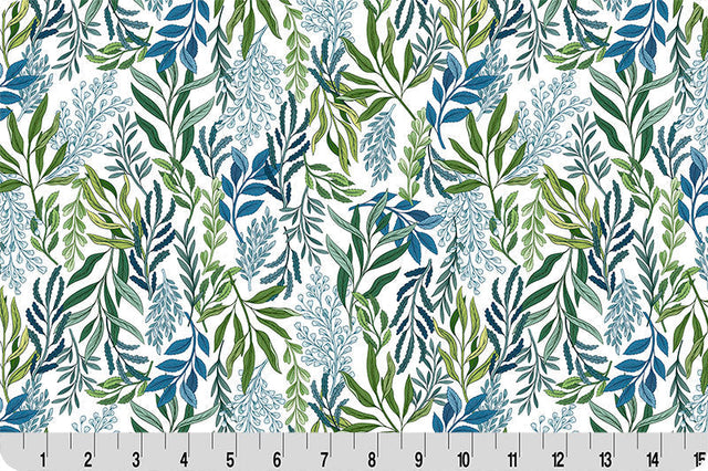 Quilting Cuddle Fabric Snow Whispering Blooms