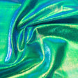 Snow Cone Nylon Spandex Fabric - Blue/Pink, Tie Dyed Rainbow Foil, 56" Width (1 Yard)