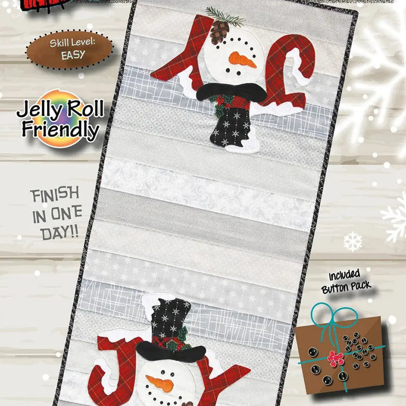 Snowman Joy With Buttons Pattern