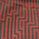 Linen Blend Flock Lines Upholstery Fabric by the Yard