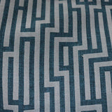 Linen Blend Flock Lines Upholstery Fabric by the Yard