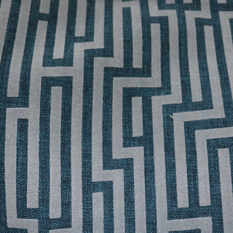 Linen Blend Flock Lines Upholstery Fabric by the Yard