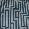 Linen Blend Flock Lines Upholstery Fabric by the Yard