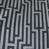 Linen Blend Flock Lines Upholstery Fabric by the Yard