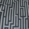 Linen Blend Flock Lines Upholstery Fabric by the Yard