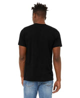 Bella Canvas 3001CVC CVC Fabric - Solid Black Blend, Heathered, Short Sleeve, Crew Neck (1 Piece)