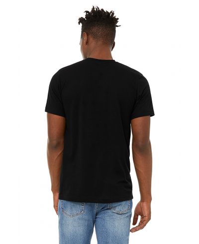 Bella Canvas 3001CVC CVC Fabric - Solid Black Blend, Heathered, Short Sleeve, Crew Neck (1 Piece)