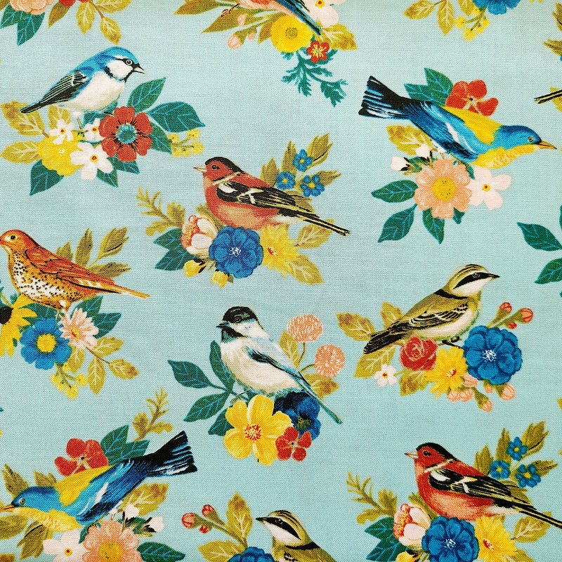 Quilting Cotton Songbird Calico Brother Sister Design Studio